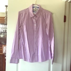 💜 Size 8 Banana Republic Stretch Non-Wrinkle Fit!